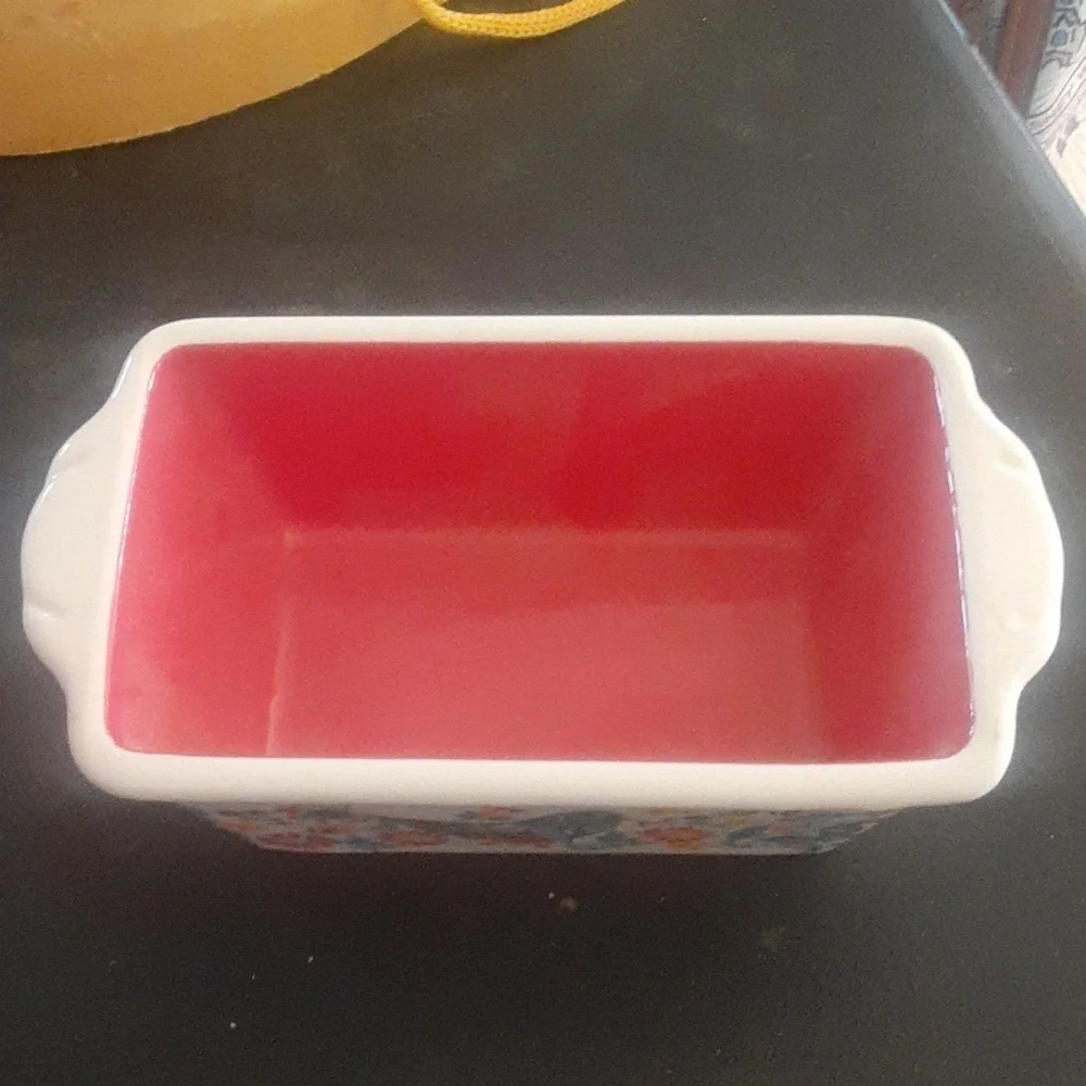 Floral Bird Design Ceramic Dish The Pioneer Woman
